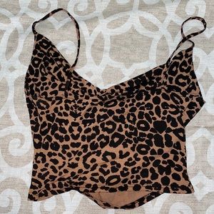 Leopard print cami top